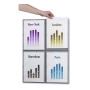 PAPERFLOW 4066 INFORMATION DISPLAY A4 SIZE - GREY - PACK OF 4