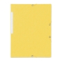 Lyreco folder without flap cardboard 390g yellow - pack of 10