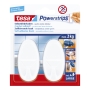 TESA POWERSTRIPS HOOKS - FOR UP TO 2KG - PACK OF 2