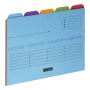 ELBA ULTIMATE 5-TABBED FOLDER A4 ASSORTED COLOURS - BOX OF 5