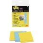 Post-it 2900-BY Super Sticky 25 labels 73x73mm yellow/blue - pack of 3