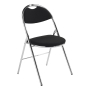 INTERSTUHL CHROME FOLDING CHAIRS - PACK OF 2