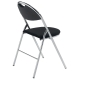 INTERSTUHL CHROME FOLDING CHAIRS - PACK OF 2