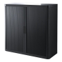 Armoire à rideaux Paperflow Easy Office - 104 x 110 cm - noire