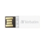 VERBATIM CLIP-IT USB FLASH DRIVE 4GB WHITE