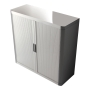PAPERFLOW EASYOFFICE TAMBOUR CUPBOARD 1,000MM WHITE