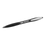 Bic Atlantis retractable ballpoint pen metal clip 1mm black