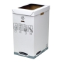 FELLOWES BANKERS BOX SYSTEM RECYCLE BIN WHITE/GREY - PACK OF 5