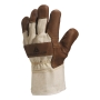 Paire de gants Docker Deltaplus DR605 cuir toile blancshe taille 10