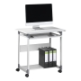 Durable Computer System Trolley - Multimedia Office Stand - Grey - 770x750x534mm