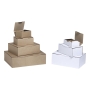 KRAFT POSTAL BOX 1-WALL 250 X 150 X 100MM WHITE - PACK OF 50