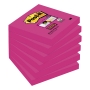 Post-it Super Sticky Notes 76x76 mm fuchsia - pack of 6