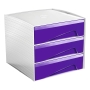 Cep MyCube Gloss drawer unit 3 drawers purple