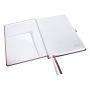 LEITZ STYLE NOTEBOOK HARD COVER A5 RULED RED