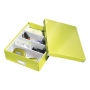Pudełko Click&Store z przegródkami 280x100x370mm zielone