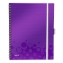 Leitz WOW Be Mobile notebook PP A4 squared purple