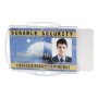 Durable 8919 dubbele badgehouder voor bedrijfspassen transparant - pak van 10