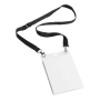 Durable Event Name Badge A6 - Includes Black Lanyard - Transparent - Pack of 10