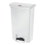 Slim Jim White 50 Litre Step On Resin Front Step Container