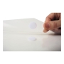 Pack 5 envelopes A4 polipropileno fecho textil transparente EXACOMPTA