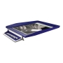 LEITZ 5256 STYLE LETTER TRAY W/METAL BLU