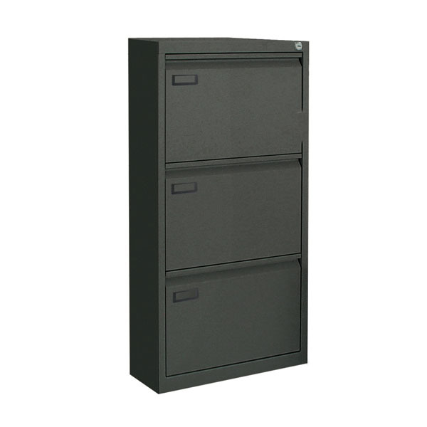 kubo Bertesi filing cabinet for suspension files 3 drawers H101 cm black
