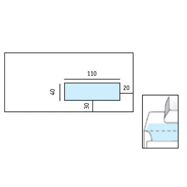 Standard envelopes 114x229mm peel and seal window right 80g - box of 500