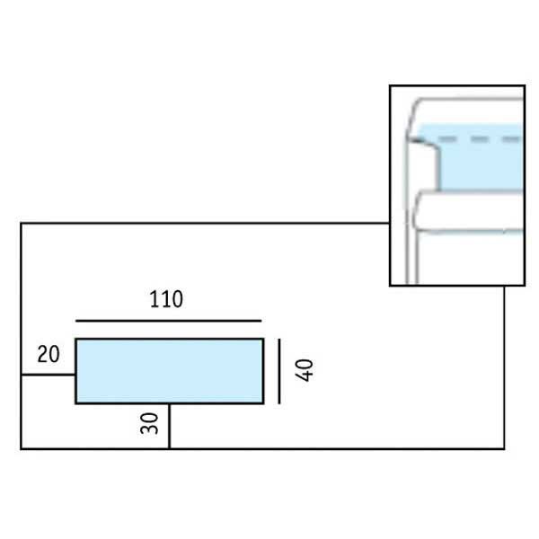 Standaard enveloppen 114x229mm zelfklevend venster links 80g - doos van 500