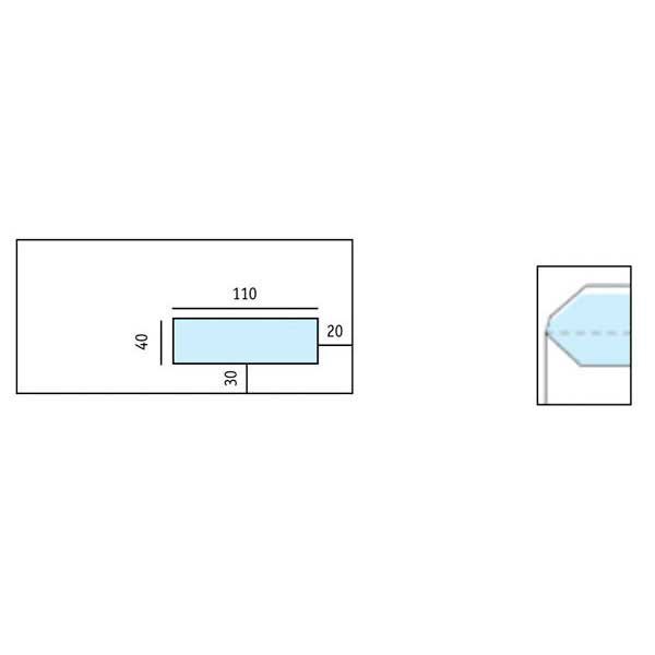 Standard envelopes 114x229mm gummed window right 80g - box of 500