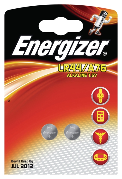 Energizer LR44 alkaline batterijen - pak van 2