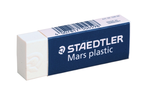 Staedtler 526-50 Mars kunststof potloodgom met kartonnen huls