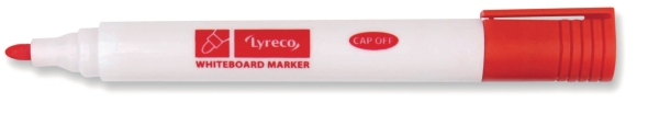 Lyreco non-permanent marker bullet point 1,5mm red