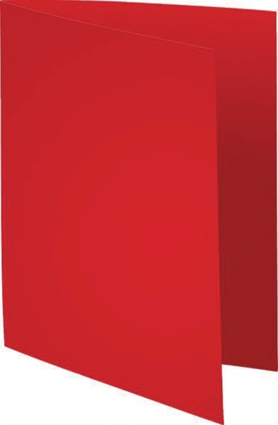 Exacompta Foldyne vouwmappen met zichtrand karton 180g rood - pak van 100