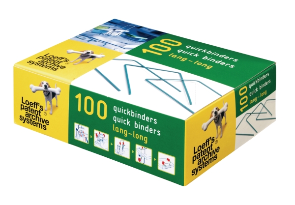 Loeff's Patent quick binders 10cm archive accessories - box of 100