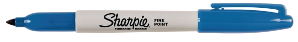 Sharpie permanente marker ronde punt fijn blauw