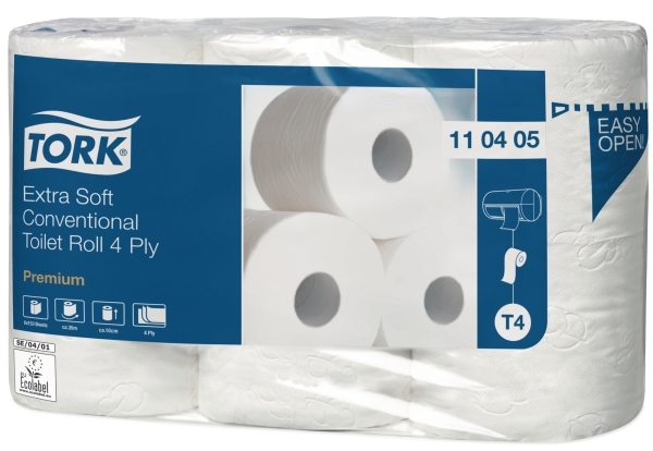 Tork Extra Soft traditionnel papier hygiénique 4plis - paquet de 6