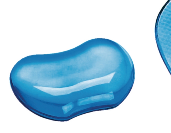 Fellowes 91177 crystal gel mouse wrist rest blue