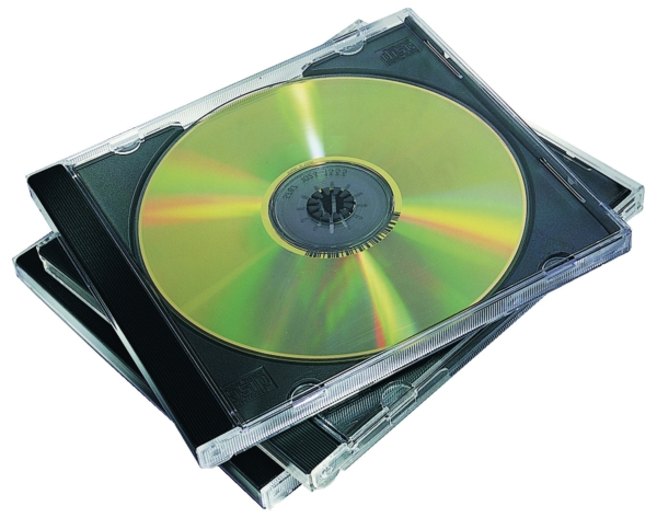 Fellowes 98310 CD/DVD doosjes jewel case zwart - pak van 10