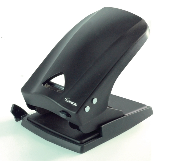 Lyreco heavy 2-hole punch black 70 sheets