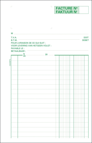 Exacompta formulaires d'entreprise 53280X factures dupli 50 feuilles