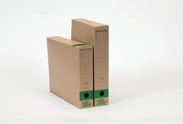 Loeff's Patent Spacebox archive boxes A4 cardboard 600g 24x32x6cm - pack of 50