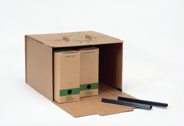 Loeff's Jumbocontainer archive boxes corrugated cardboard 42,5x27x40cm - pack 10