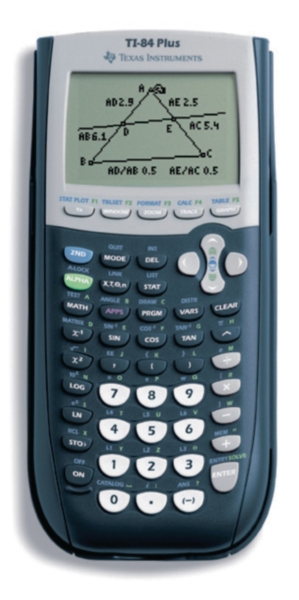 TI 84+ calculatrice scientifique - 8 lignesx16 caractères