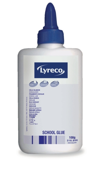 Lyreco colle de bricolage flacon 100 ml blanc