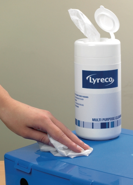 Lyreco antistatic multi-purpose wipes - pack of100