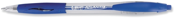 Bic Atlantis stylo à bille rétractable moyenne bleu