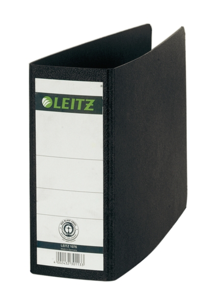 Leitz 1076 lever arch file 180 degrees A5 Landscape spine 80 mm black