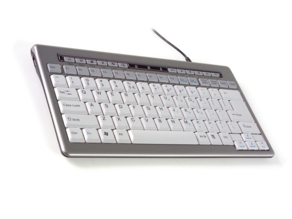 Be S-Board 840 mini clavier USB ergonomique gris/argente - AZERTY Belgique