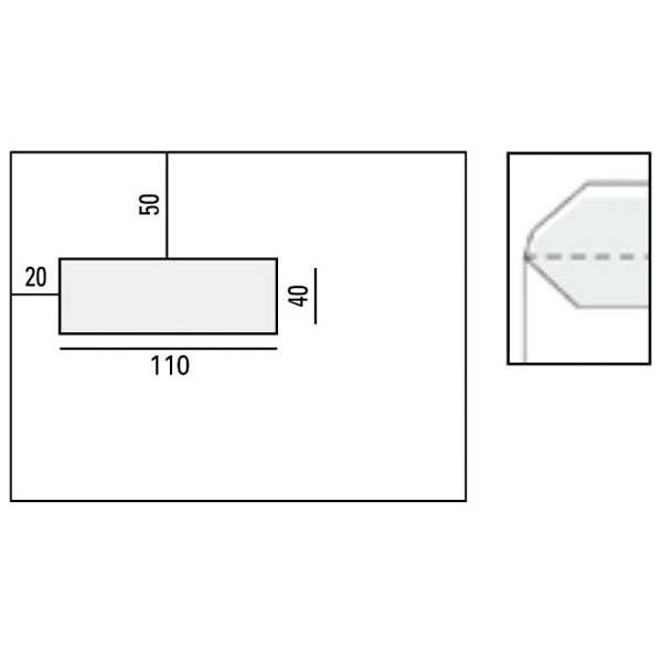 Standaard enveloppen 162x229mm gomsluiting venster links 80g - doos van 500