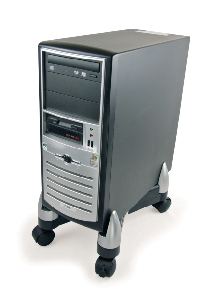 Fellowes 8039001 CPU X computer standard with castors anthracite/silvergray